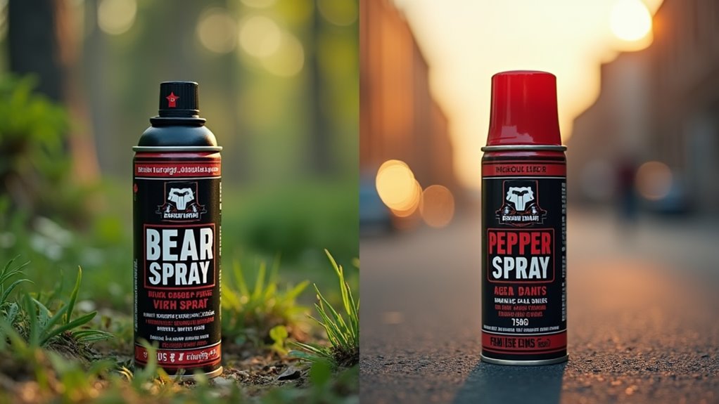 bear spray versus pepper spray