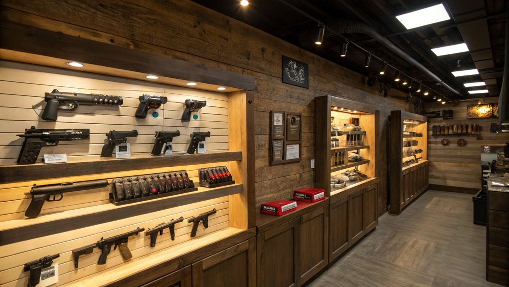 firearm retail establishments available