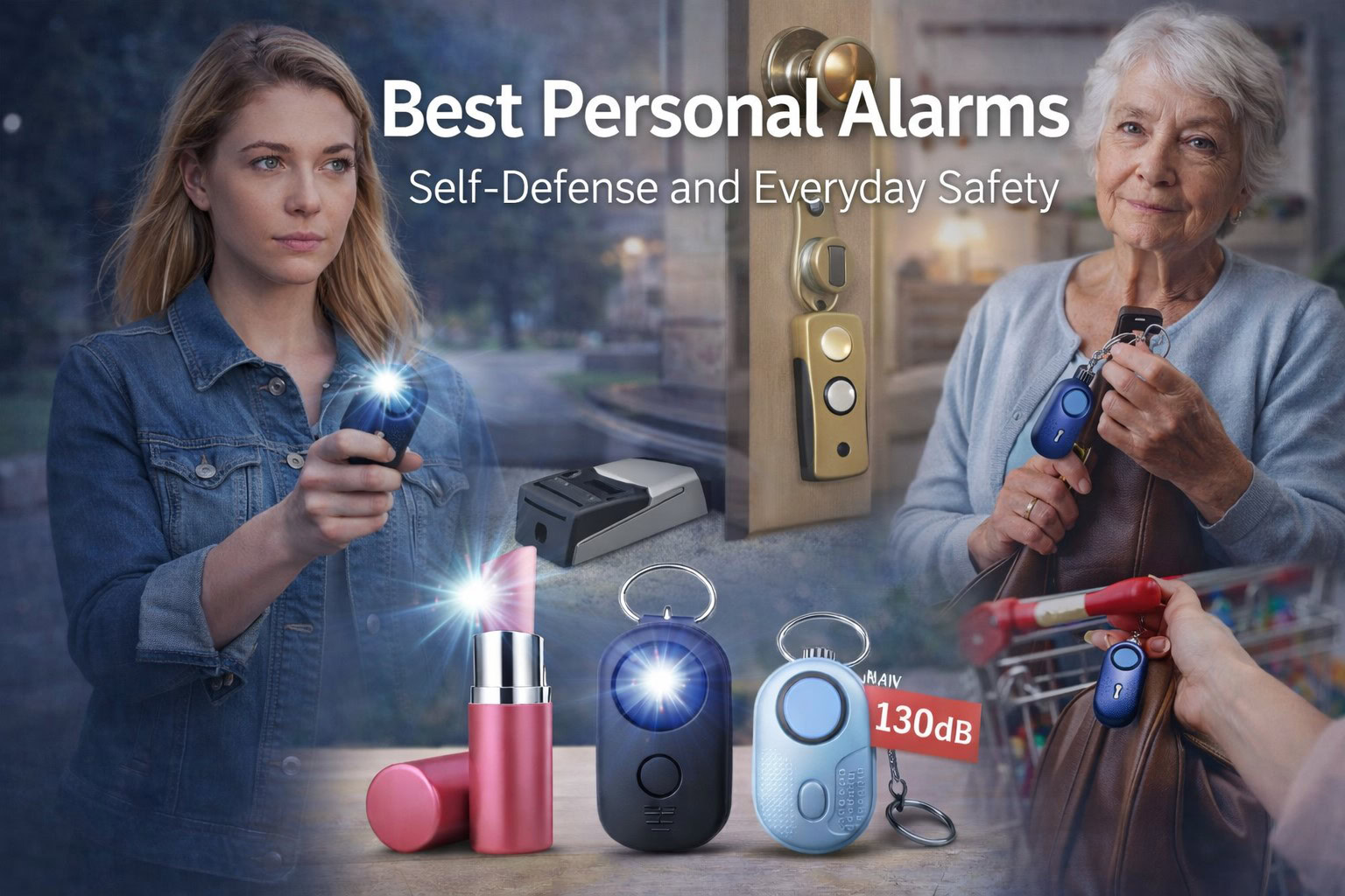 Best personal alarms for self-defense and everyday safety including portable keychain alarms for women seniors travel and home use