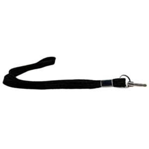 Black replacement wrist strap with disable pin designed for compatible disable-pin style stun guns.