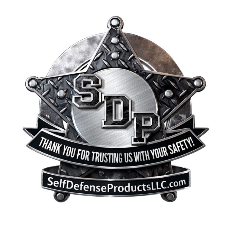 Self Defense Products LLC badge logo with SDP letters