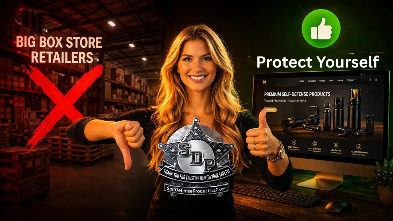 Why you should buy pepper spray from SelfDefenseProductsLLC.com instead of big box store retailers