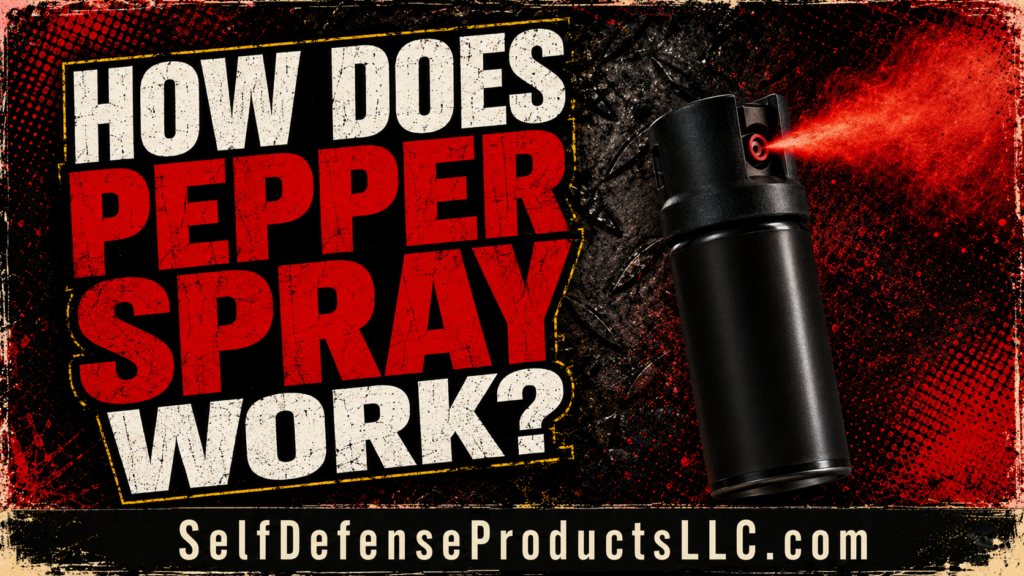 How does pepper spray work — OC canister deploying red mist